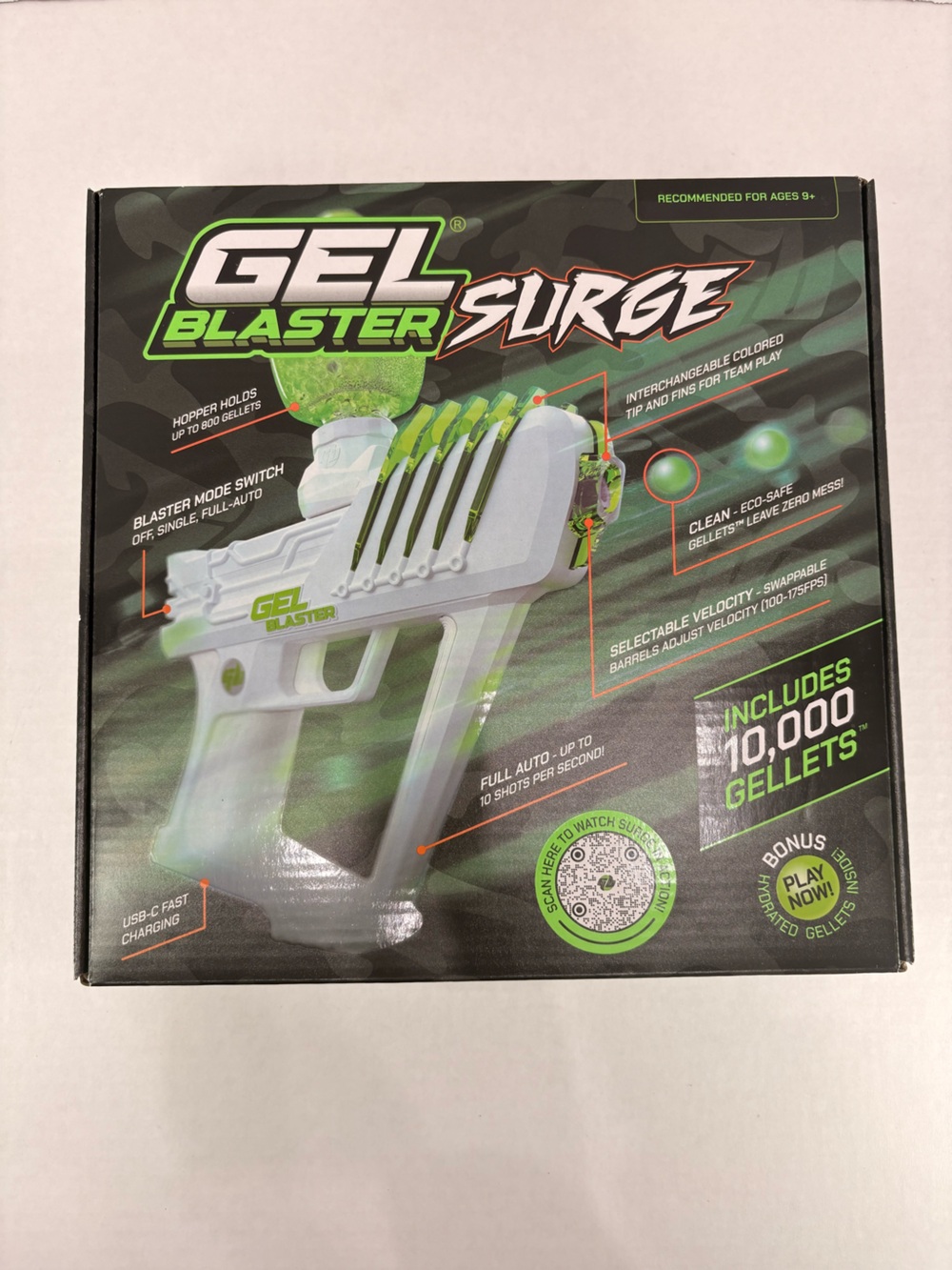 Gel Blaster SURGE Electric Toy Blaster – Green – GBS001 – 10,000 Gellets
